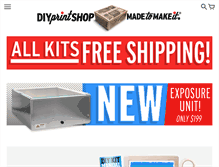 Tablet Screenshot of diyprintshop.com